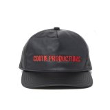 COOTIE PRODUCTIONS/Damp Coated Satin 5 Panel Cap（Black/Red）［5パネルキャップ-25春夏］