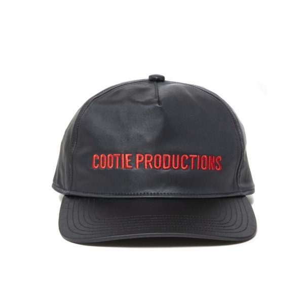 画像1: COOTIE PRODUCTIONS/Damp Coated Satin 5 Panel Cap（Black/Red）［5パネルキャップ-25春夏］