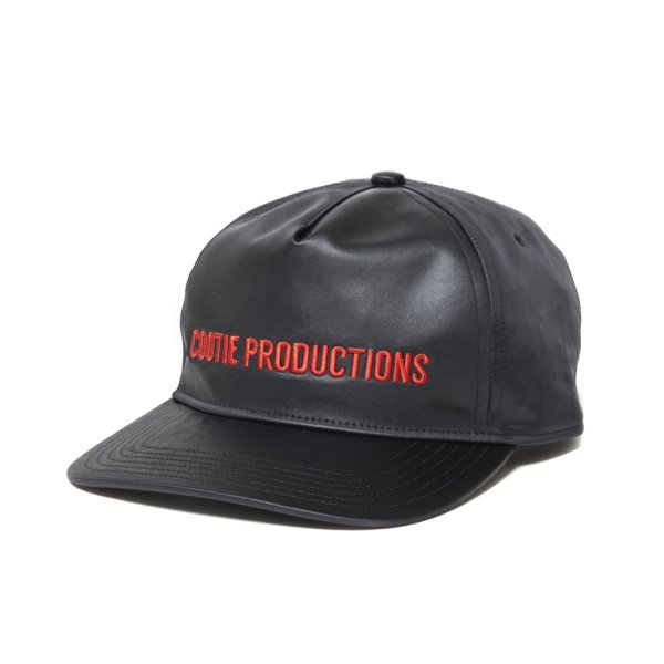 画像2: COOTIE PRODUCTIONS/Damp Coated Satin 5 Panel Cap（Black/Red）［5パネルキャップ-25春夏］