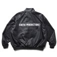 画像2: COOTIE PRODUCTIONS/Damp Coated Satin Track Jacket（Black）［トラックJKT-25春夏］ (2)