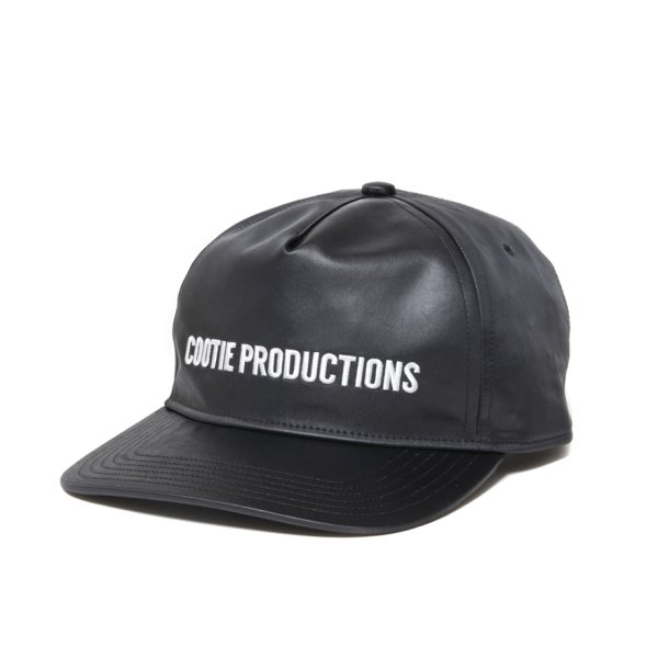 画像2: COOTIE PRODUCTIONS/Damp Coated Satin 5 Panel Cap（Black/White）［5パネルキャップ-25春夏］