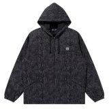 BlackEyePatch/SMALL OG PYTHON PATTERNED HOODED JACKET（BLACK）