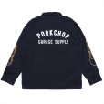 画像1: PORKCHOP/LOGO COACH JKT（NAVY）［ロゴコーチJKT-25春夏］ (1)