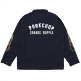 PORKCHOP/LOGO COACH JKT（NAVY）［ロゴコーチJKT-25春夏］