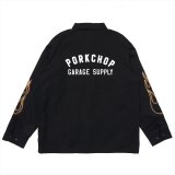 PORKCHOP/LOGO COACH JKT（BLACK）［ロゴコーチJKT-25春夏］