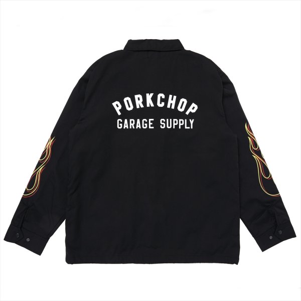 画像1: PORKCHOP/LOGO COACH JKT（BLACK）［ロゴコーチJKT-25春夏］