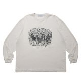 COOTIE PRODUCTIONS/Print L/S Tee（Magical Design）（Off Ivory）［プリント長袖T-25春夏］