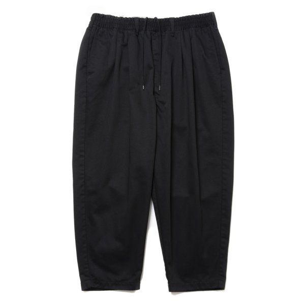 画像1: COOTIE PRODUCTIONS/T/C 2 Tuck Easy Ankle Pants（Black）［T/C 2タックイージーアンクルパンツ-25春夏］