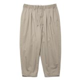 COOTIE PRODUCTIONS/T/C 2 Tuck Easy Ankle Pants（Beige）［T/C 2タックイージーアンクルパンツ-25春夏］