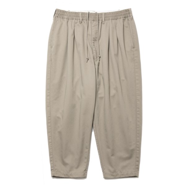 画像1: COOTIE PRODUCTIONS/T/C 2 Tuck Easy Ankle Pants（Beige）［T/C 2タックイージーアンクルパンツ-25春夏］