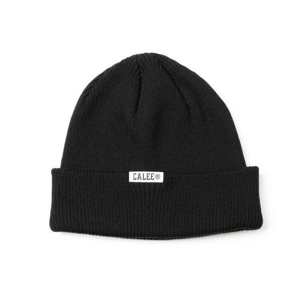 画像1: CALEE/COOL MAX KNIT CAP（BLACK）［ニットキャップ-25春夏］