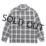 WACKO MARIA/CHECK REGULAR COLLAR SHIRT（GRAY）［チェックレギュラーカラーシャツ-25春夏］