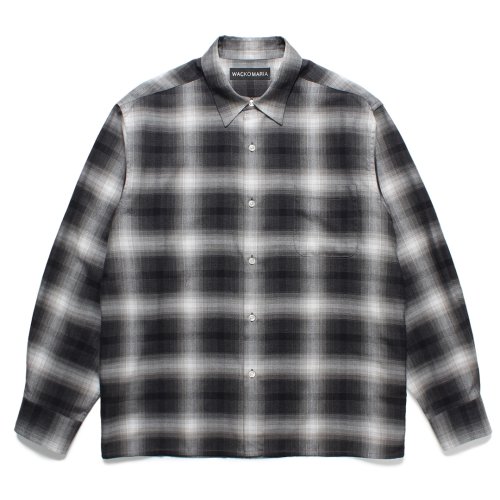 他の写真1: WACKO MARIA/CHECK REGULAR COLLAR SHIRT（GRAY）［チェックレギュラーカラーシャツ-25春夏］