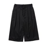 COOTIE PRODUCTIONS/Comfort Merino Saxony Shin Cut Wide Easy Trousers（Black）［シンカットワイドイージートラウザース-25春夏］