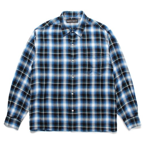 他の写真1: WACKO MARIA/CHECK REGULAR COLLAR SHIRT（BLUE）［チェックレギュラーカラーシャツ-25春夏］