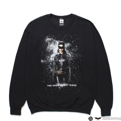 他の写真1: WACKO MARIA/THE DARK KNIGHT TRILOGY / SWEAT SHIRT（BLACK）［クルーネックスウェット-25春夏］