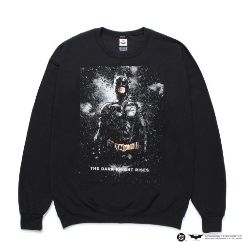 他の写真1: WACKO MARIA/THE DARK KNIGHT TRILOGY / SWEAT SHIRT（BLACK）［クルーネックスウェット-25春夏］