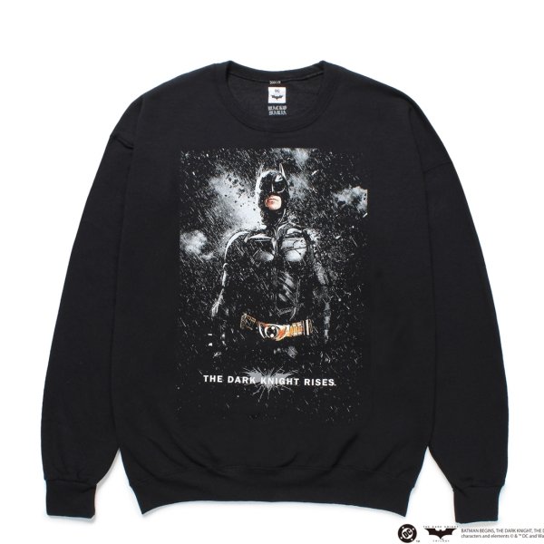 画像1: WACKO MARIA/THE DARK KNIGHT TRILOGY / SWEAT SHIRT（BLACK）［クルーネックスウェット-25春夏］