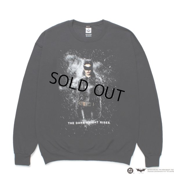 画像1: WACKO MARIA/THE DARK KNIGHT TRILOGY / SWEAT SHIRT（BLACK）［クルーネックスウェット-25春夏］