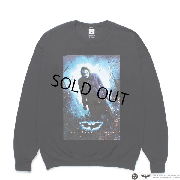 画像1: WACKO MARIA/THE DARK KNIGHT TRILOGY / SWEAT SHIRT（BLACK）［クルーネックスウェット-25春夏］