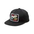 画像1: CALEE/SNAKE LOGO WAPPEN CAP（BLACK）［ワッペンキャップ-25春夏］ (1)