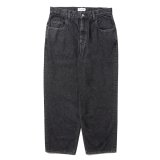 COOTIE PRODUCTIONS/5 Pocket Denim Baggy Pants（Black Fade）［デニムバギーパンツ-25春夏］