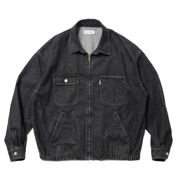 画像1: COOTIE PRODUCTIONS/Denim Zip Up Work Jacket（Black）［デニムジップワークJKT-25春夏］