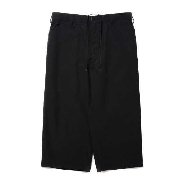 画像1: COOTIE PRODUCTIONS/T/C Weather T/Q Cut Work Easy Trousers（Black）［スリークォーターカットワークイージートラウザース-25春夏］