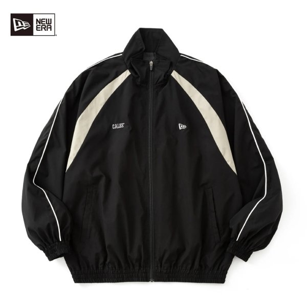 画像1: CALEE/× NEWERA CALEE LOGO OVERSIZED PIPING TRACK JACKET＜EXCLUSIVE＞（BLACK）［トラックJKT-25春夏］