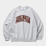 TIGHTBOOTH/COLLEGE CREW SWEAT SHIRT（Ash）［クルーネックスウェット-25春夏］