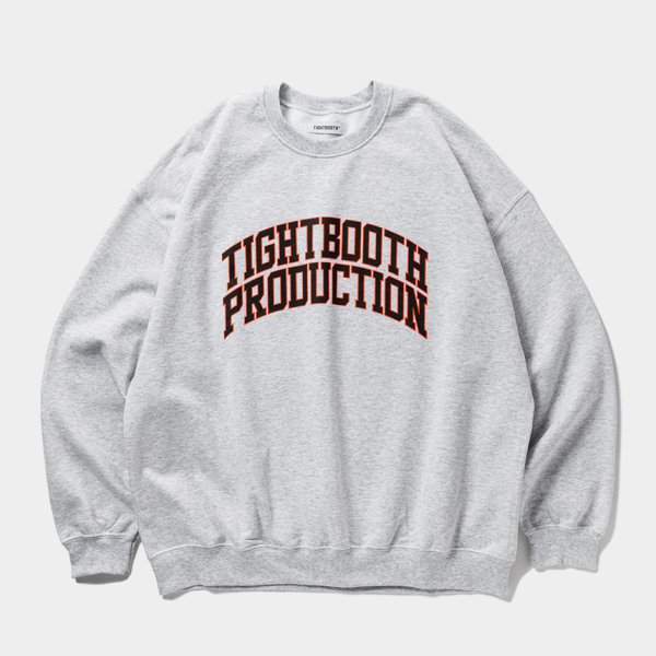 画像1: TIGHTBOOTH/COLLEGE CREW SWEAT SHIRT（Ash）［クルーネックスウェット-25春夏］