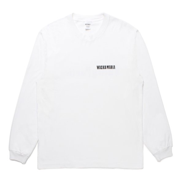 画像2: WACKO MARIA/TIM LEHI / WASHED HEAVY WEIGHT LONG SLEEVE T-SHIRT（WHITE）［プリント長袖T-25春夏］