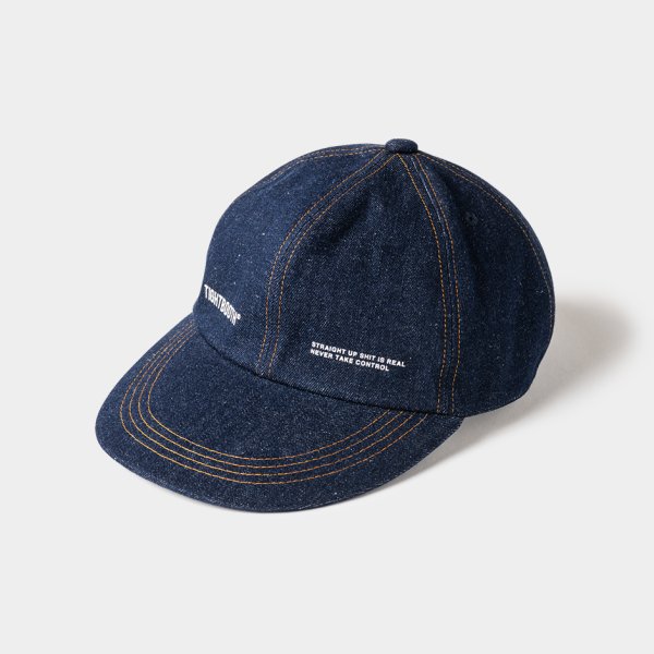 画像1: TIGHTBOOTH/LABEL LOGO DENIM 6 PANEL（Indigo）［デニム6パネルキャップ-25春夏］