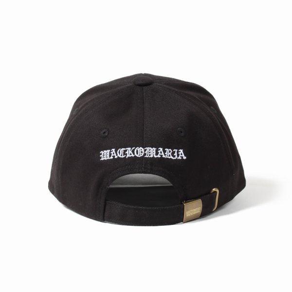 画像2: WACKO MARIA/6 PANEL CAP（BLACK）［6パネルキャップ-25春夏］