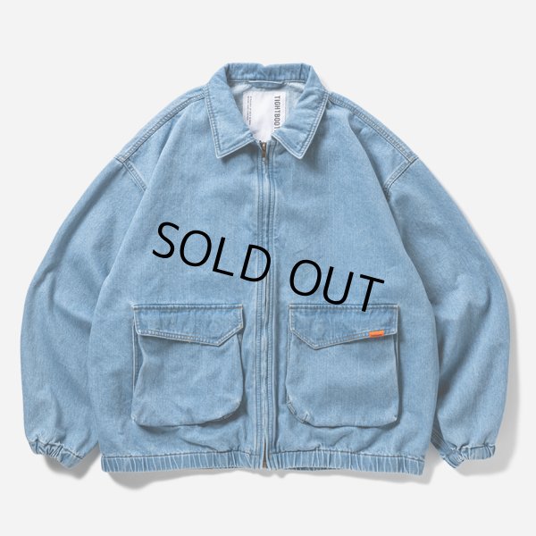 画像1: TIGHTBOOTH/DENIM DRIZZLER JACKET（Light Blue）［デニムドリズラーJKT-25春夏］