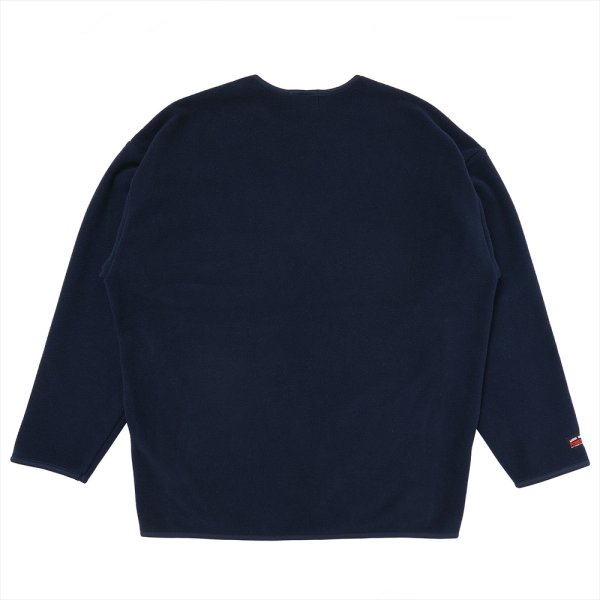 画像2: PORKCHOP/CS FLEECE SHIRT（NAVY）［フリースクルーネック-25春夏］