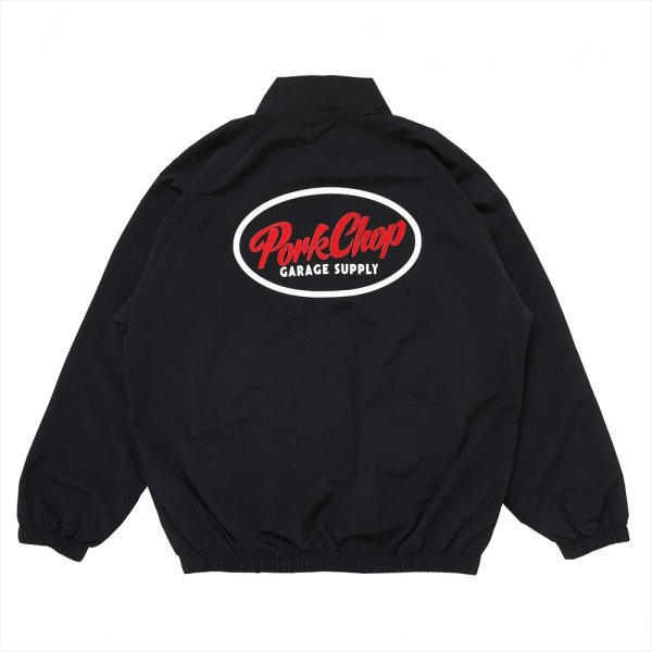 画像1: PORKCHOP/OVAL LOGO NYLON JACKET（BLACK）［ナイロンJKT-25春夏］