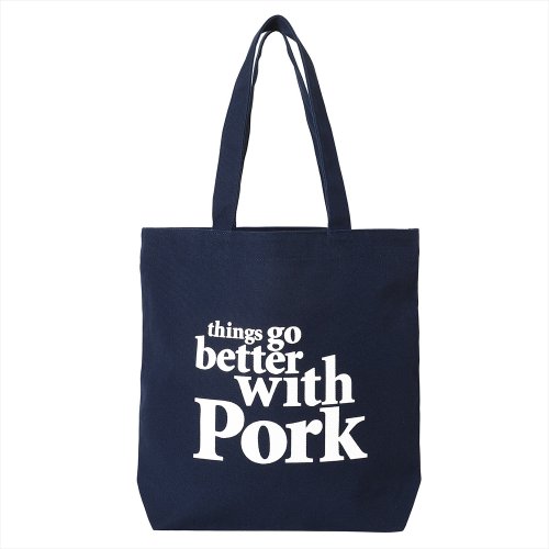 他の写真1: PORKCHOP/THINGS GO BETTER TOTE BAG（NAVY）［トートバッグ-25春夏］