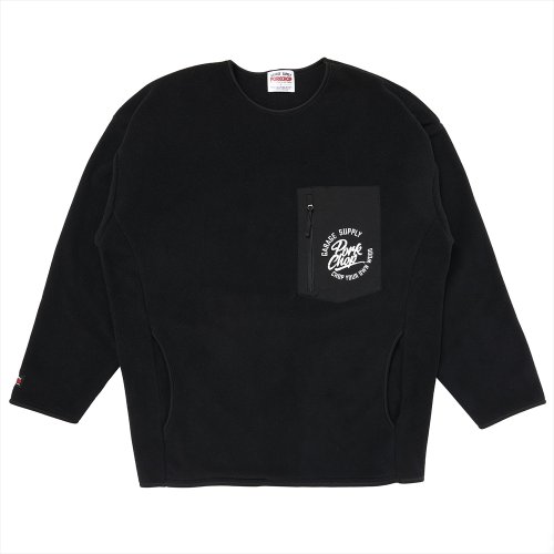 他の写真1: PORKCHOP/CS FLEECE SHIRT（BLACK）［フリースクルーネック-25春夏］