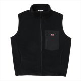 PORKCHOP/FLEECE VEST（BLACK）［フリースベスト-25春夏］