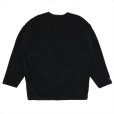 画像2: PORKCHOP/CS FLEECE SHIRT（BLACK）［フリースクルーネック-25春夏］ (2)