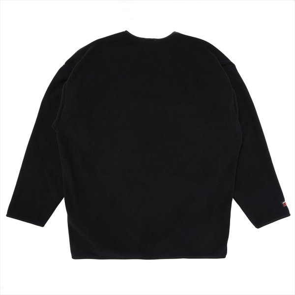 画像2: PORKCHOP/CS FLEECE SHIRT（BLACK）［フリースクルーネック-25春夏］