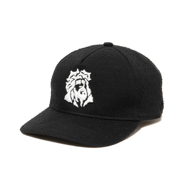 画像2: COOTIE PRODUCTIONS/Needle Punch Twill 5 Panel Cap（Black）［ニードルパンチツイル5パネルキャップ-25春夏］