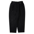 画像1: COOTIE PRODUCTIONS/Punching Faux Suede 5 Pocket Wide Easy Pants（Black）［パンチングビーガンスウェードワイドイージーパンツ-25春夏］ (1)