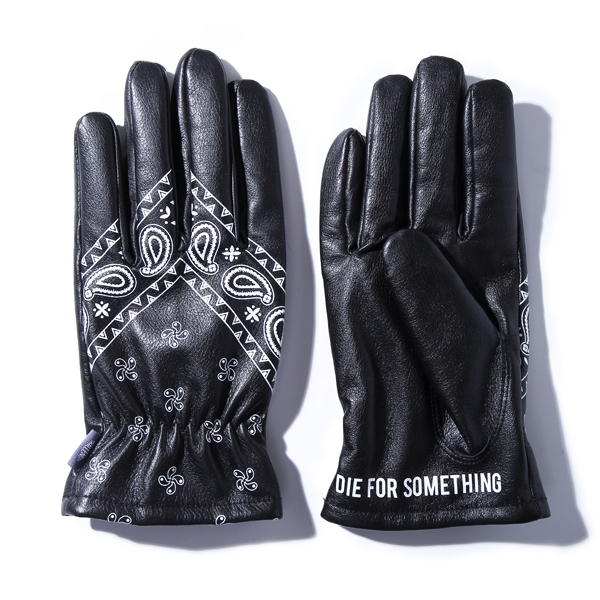 CHALLENGER BANDANA LEATHER GLOVE BLACK L | lp.onebitcode.com