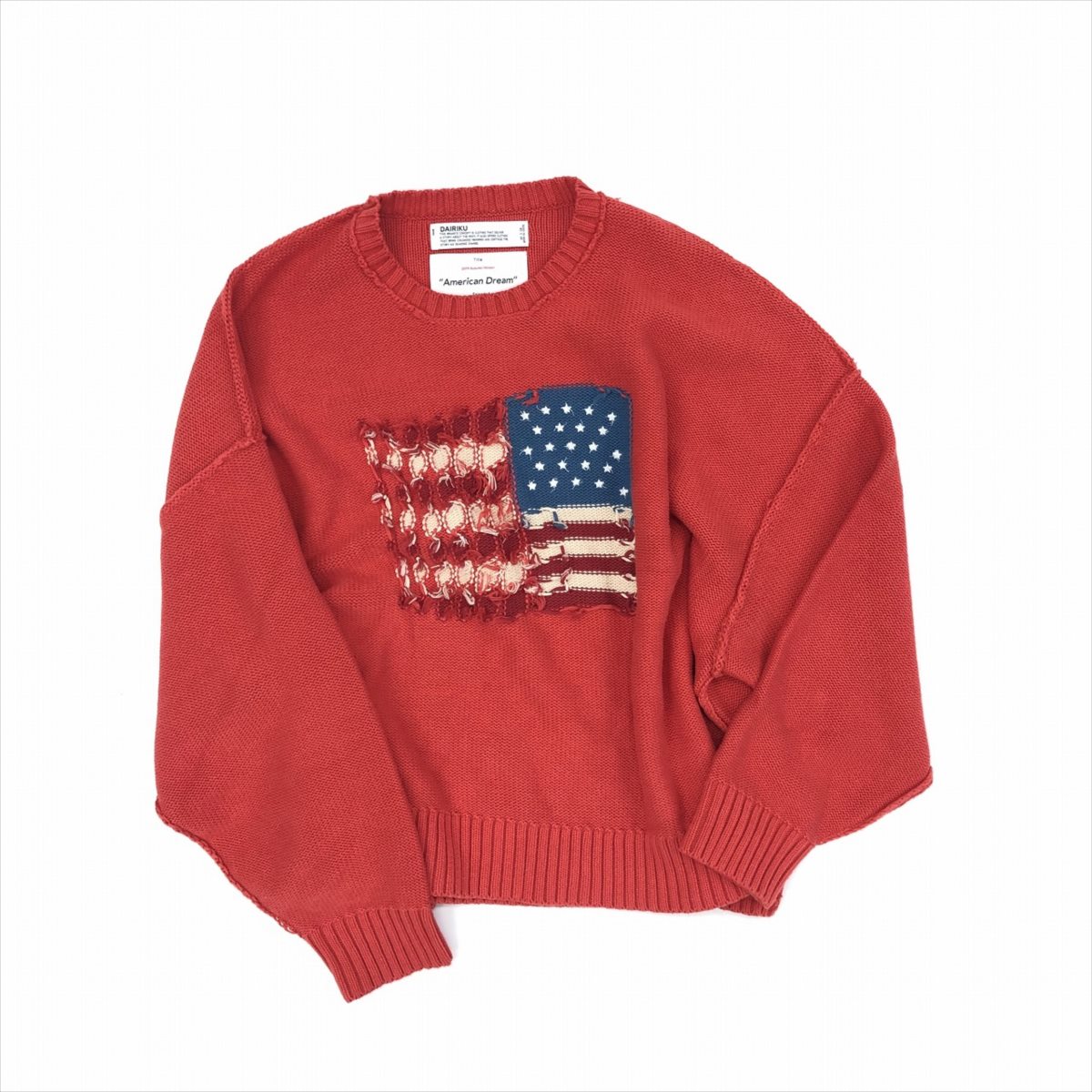 【DAIRIKU】inside out America knit