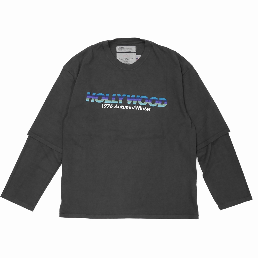 市場 DAIRIKU “HOLLYWOOD” Layered T-shirt 20秋冬 ecousarecycling.com