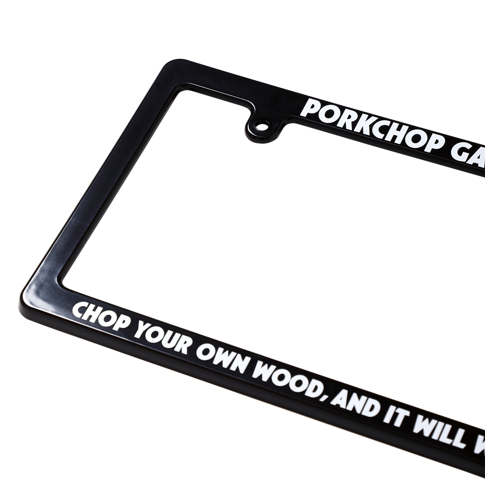 Porkchop License Frame ブラック ライセンスフレーム 秋冬 Jonas