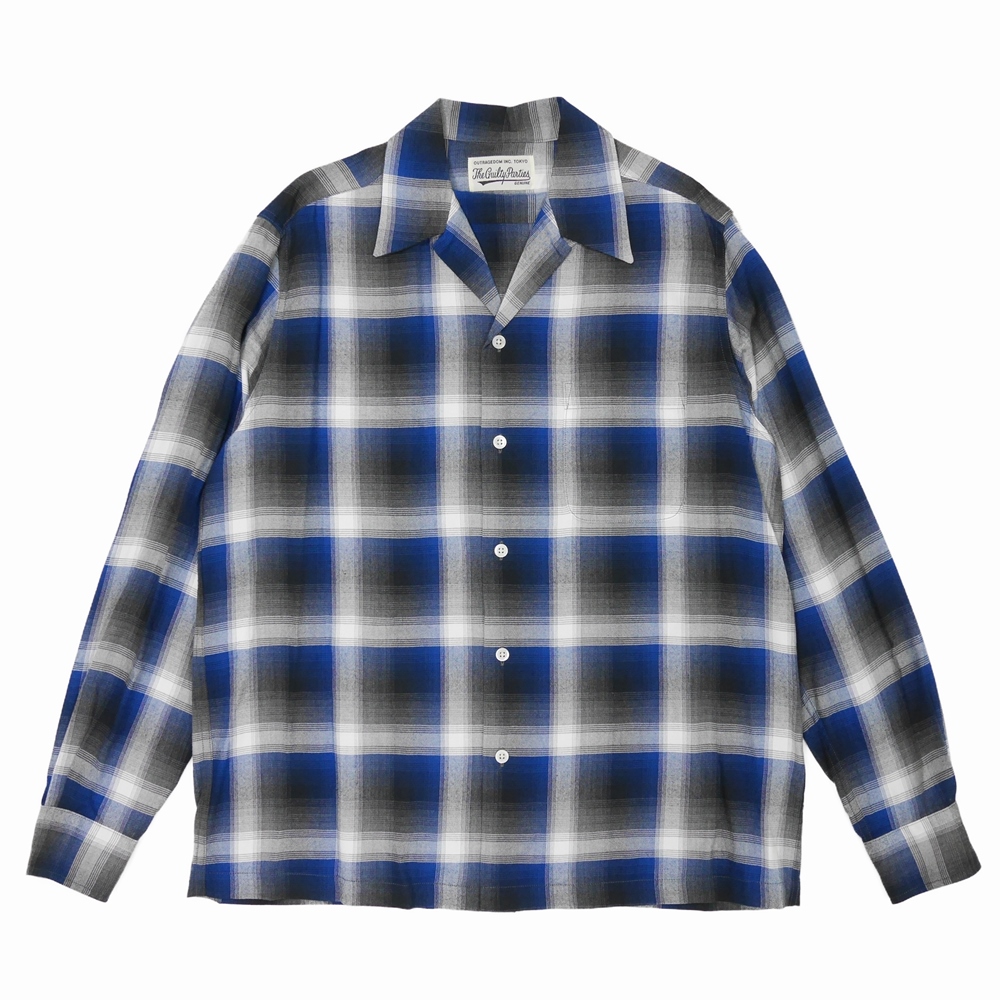 堅実な究極の wacko maria ombre check shirts チェックシャツ M