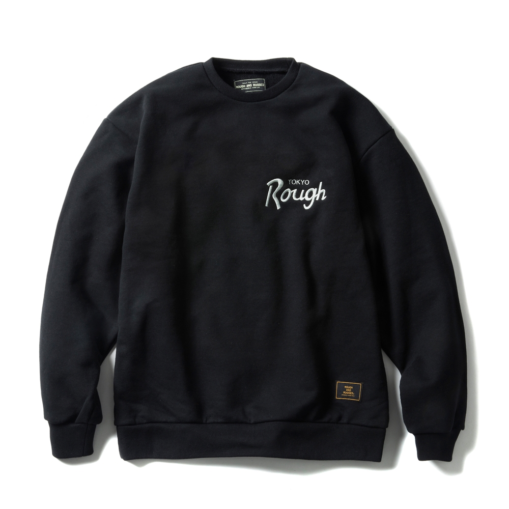 ROUGH AND RUGGED/CHAMP CREW（ブラック）［クルーネックスウェット-20秋冬］ - JONAS